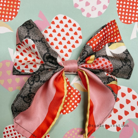 Gucci vintage silk hairbow *handmade - Picture 2 of 3